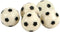 Tafelvoetbalballen 5 stuks zwart wit