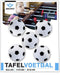 Tafelvoetbalballen 5 stuks zwart wit