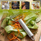 HI NATURE™ Dunschiller & Spiraalsnijder - 2-in-1 Julienne & Groente Schiller - Groenteschiller - Fruitsnijder - Schillers - Snijders,