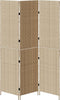 vidaXL - Kamerscherm - 3 - Panelen - Opvouwbaar - Beige - 147x180 - cm - Poly - Rattan