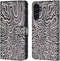 iMoshion Hoesje Geschikt voor Samsung Galaxy A54 (5G) Hoesje Met Pasjeshouder - iMoshion Design Bookcase smartphone - Meerkleurig / Black And White