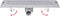 vidaXL - Doucheafvoer - rechthoekig - golf - 530x140 - mm - roestvrij - staal