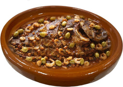 Tajine Schaal Aardewerk - Kookgerei - Handgemaakt - Ovenschaal - Geschikt voor elk type fornuis - Ø 28 cm