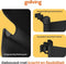 Goliving Oprolbaar Traphekje - Veiligheidshekje - Push & Turn - 10 tot 150 cm Breed - Aluminium frame - Zwart