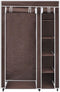 vidaXL - Kledingkasten - stof - bruin - 2 - st