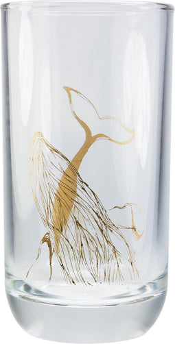 TAK Design Drinkglas Whale Hoog - Glas - Ø6,5 x 12,5 cm - Koper