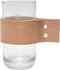 TAK Design Drinkglas Wrap Me - Incl. Lederen Band - Glas - Ø6,7 x 12,3 cm - Bruin