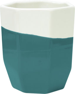 TAK Design Geo Dip Beker - Aardewerk - Ø8,5 x 10 cm - Blauw
