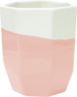 TAK Design Geo Dip Beker - Aardewerk - Ø8,5 x 10 cm - Roze