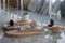 TAK Design - Hout Maysa Bum Theelichthouder - Hout - Wit