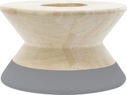 TAK Design - Hout Maysa Diabolo Theelichthouder - Hout - Grijs
