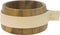 TAK Design Puka Wrap Me Serveerkom - Incl. Leer - Acacia Hout - Ø12 x 6 cm