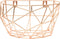 TAK Design Thanwa Mand L - Wandbevestiging - Metaaldraad - 16 x 10 x 16 cm - Koperkleurig