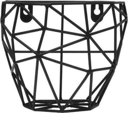TAK Design Thanwa Mand L - Wandbevestiging - Metaaldraad - 20,5 x 11,5 x 15 cm - Zwart