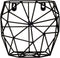 TAK Design Thanwa Mand S - Wandbevestiging - Metaaldraad - 15 x 9,8 x 13 cm - Zwart