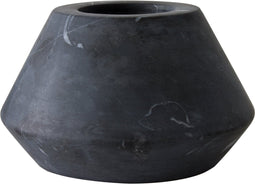 TAK Design Theelicht Maysa 2 - Marmer - Ø12 x 7 cm - Zwart