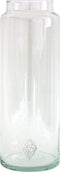 TAK Design Vaas Diamond XL - Handgemaakt - Glas - Ø10 x 30 cm - Zilver