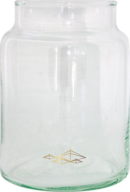 TAK Design Vaas Forest M - Handgemaakt - Glas - Ø10 x 14 cm - Goud