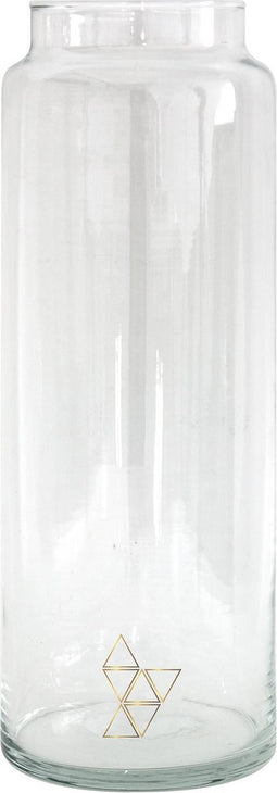 TAK Design Vaas Triangle XL - Handgemaakt - Glas - Ø10 x 30 cm - Goud