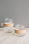 TAK Design Vaas Wrap Me - Incl. Lederen Band - Glas - Ø10 x 30 cm - Bruin