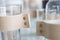 TAK Design Vaas Wrap Me - Incl. Lederen Band - Glas - Ø19 x 20 cm - Bruin