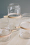 TAK Design Vaas Wrap Me Mini - Incl. Lederen Band - Glas - Ø10 x 11 cm - Bruin