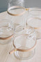 TAK Design Vaas Wrap Me Mini - Incl. Lederen Band - Glas - Ø10 x 11 cm - Bruin