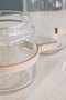 TAK Design Vaas Wrap Me Mini - Incl. Lederen Band - Glas - Ø10 x 14 cm - Bruin