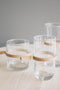 TAK Design Vaas Wrap Me Mini - Incl. Lederen Band - Glas - Ø10 x 14 cm - Bruin