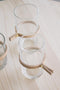 TAK Design Vaas Wrap Me Mini - Incl. Lederen Band - Glas - Ø10 x 18 cm - Bruin