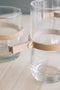 TAK Design Vaas Wrap Me Mini - Incl. Lederen Band - Glas - Ø10 x 20 cm - Bruin