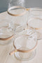 TAK Design Vaas Wrap Me Mini - Incl. Lederen Band - Glas - Ø19 x 20 cm - Bruin