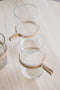 TAK Design Vaas Wrap Me Mini - Incl. Lederen Band - Glas - Ø7 x 30 cm - Bruin