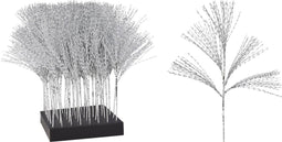 Tak spiraal 60 cm zilver kerstversiering
