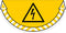 Take Care by CEP vloersticker, elektrische gevarenzone