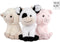 Take Me Home boerderij dier pluche 30cm (1 stuk) assorti