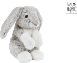 Take Me Home Knuffel Konijn Pluche 20 Cm Grijs
