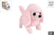 Take Me Home Loophond Junior Pluche 15,5 Cm Roze