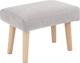 TAKOMA II - Voetenbank - Lichtgrijs - Polyester