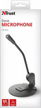 Trust Primo - Desk Microfoon - Kantelbaar met 1.8 meter kabel - Grijs/Zwart