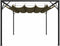 vidaXL - Tuinprieel - met - uittrekbaar - dak - 180 - g/m² - 3x3 - m - taupe