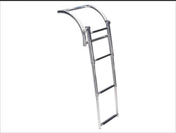 Talamex Opblaasboot RVS Zwemtrap telescopische met 4 treden