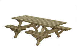 Talen picknicktafel met open instap - 230x160 cm