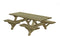 Talen picknicktafel met open instap - 230x160 cm