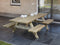 Talen picknicktafel met open instap - 230x160 cm