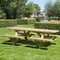 Talen picknicktafel met open instap - 230x160 cm