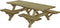 Talen picknicktafel met open instap - 230x160 cm