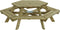 Talen picknicktafel zeshoek - 225 cm breed