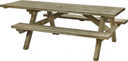 Talen rolstoel picknicktafel – 230×160 cm - Groen geïmpregneerd