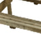 Talen rolstoel picknicktafel – 230×160 cm - Groen geïmpregneerd